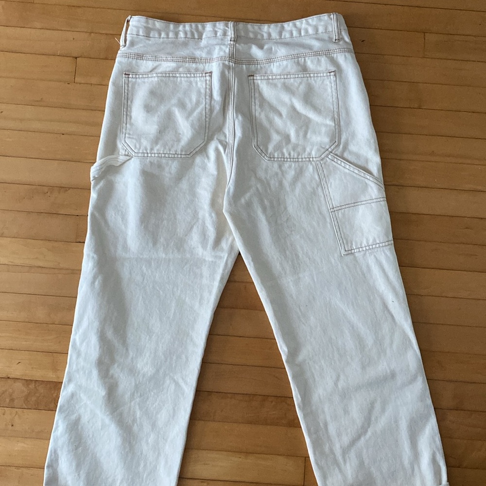 S.O.N.G. Off-white Carpenter 90s Boyfriend jeans 13/31 button fly - Picture 4 of 4